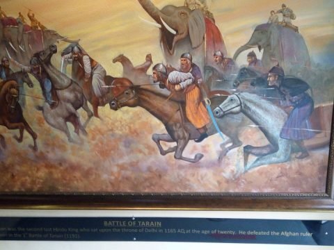 Painting of Battle of Tarain - Rajput States