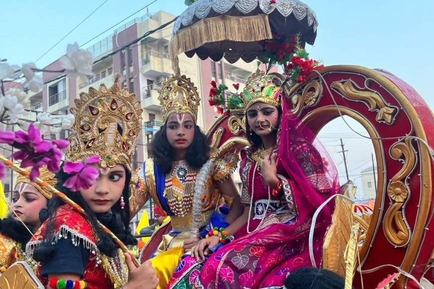 क्षत्रिय समाज ने निकाली श्रीराम की शोभायात्रा